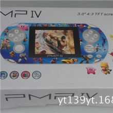 厂家直销游戏机32位高清内置10000款游戏PMP－IV游戏掌机