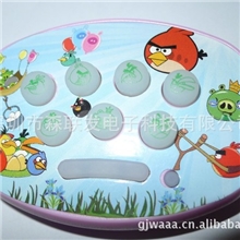 最新款愤怒的小鸟777关8合打地鼠掌上游戏机掌上地鼠机