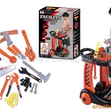 供应工具推车,玩具工具套装，过家家玩具