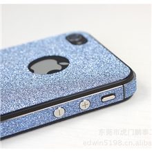 工厂直销苹果iiphone4/4s/5超闪粉钻石全身贴膜,全身贴,边框贴