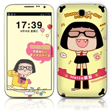 厂家直销三星N7100前后彩贴手机贴全身贴手机彩膜批发