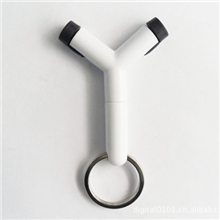 礼品分享音乐耳机分线器情侣转接头一分二耳机支架小Y字型