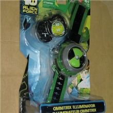 正品万代BANDAI地球保卫者BEN10少年骇客投影手表