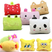 卡通暖手抱枕小熊暖手捂靠垫靠枕韩国熊暖手抱枕冬季抱枕