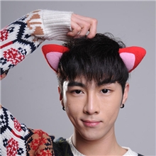 阿狸正版耳朵发夹发卡新年礼物圣诞礼品毛绒玩具动漫人物模