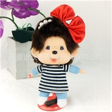 毛绒厂家直销正版蒙奇奇娃娃公仔15cm手机挂件、包包挂件