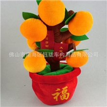 现在供应礼品毛绒金桔树年桔树福树大吉大利新年高档礼品