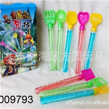 供应26cm沙滩泡泡棒8款沙滩工具泡泡棒夏天玩具熊出没泡泡水