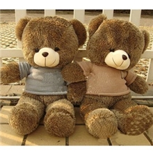 促销亏本1000只泰迪熊穿毛衣刺猬熊毛绒玩具公仔女生情人节礼物