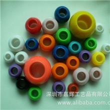 供应韩版纯色大孔珠纯银光身珠塑胶珠PP珠DIY饰品配件