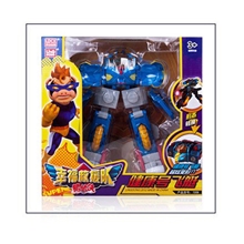 灵动创想猪猪侠变形合体健康号飞艇7209儿童模型玩具批发