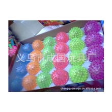 生产销售：5.5闪光按摩球，发光弹力球各种毛毛球