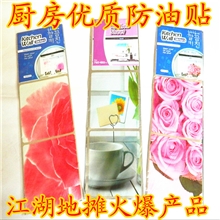 厂家供应新款45cm75cm厨房防油贴地摊热卖防油贴配录音广告布