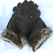 男士仿皮毛一体手套冬季保暖手套江湖地摊热销送录音广告