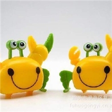 上链横走螃蟹多色，厂家直销7307发条奇趣玩具塑料玩具儿童玩具