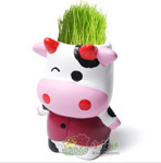 批发DIY桌面青草种植小白人青草种植牛牛牧场草头娃娃