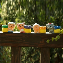 厂家直销创意DIY青草娃娃喜洋洋卡通陶瓷礼品娃娃草头娃娃批发