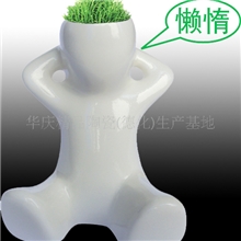 桌面舒压减压盆景/微型盆栽/情侣礼品/DIY小白人