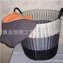 洗衣筐，pvc洗衣筐，pvc编织工艺品