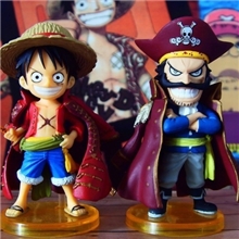 动漫周边批发海贼王路飞和罗杰Q版公仔手办