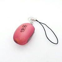 挂饰*红魔豆挂件*红魔豆手机链*情侣挂饰地摊热销*格子货