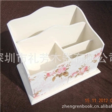 厂家直销供应系列木制喷油贴纸收纳盒一