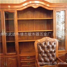 【禧韵珑】冰花格缅甸花梨木书桌红木家具欧式书房家具套组