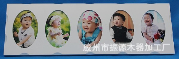 韩版摆台儿童婚纱影楼富巴特连体相框创意宜家迷你木制相框