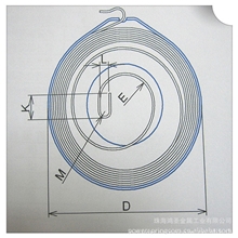 供应涡卷弹簧/卷簧/电器类玩具牵狗器等收线用涡旋发条/S形发条