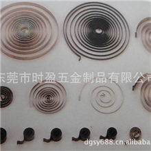 可大量生产猛钢发条，兼各式各样的发条，片弹簧