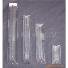 厂家供应水晶长条三角条灯饰长条片长条珠帘梯形片