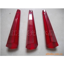 专业供应水晶镂空吊坠红色水晶吊坠水晶中南柱