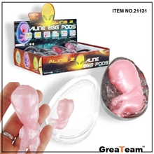 蛋壳外星人Putty;外星人婴胎;供应沙皮胶玩具、放屁胶