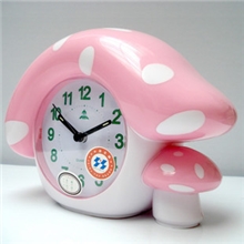 富达F0152A静音闹钟创意卡通懒人大蘑菇闹钟儿童闹钟