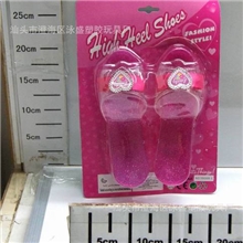 批发儿童过家家玩具时尚饰品鞋仿真女孩子打扮爱美粉色饰品鞋