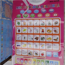俄文早教挂图俄文发声挂图43键,热销俄文系列,二款图案02