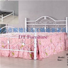 【迪泰家具】供应家居双人床1.5米铁艺床608-A#田园床公主床批发