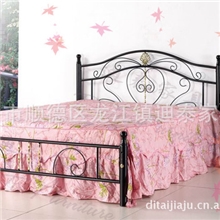 【迪泰家具】韩式田园风铁艺床605#公主床家居床双人单人床批发