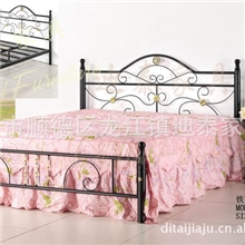 【迪泰家具】欧式田园风铁艺床608#优雅简约公主床家居床