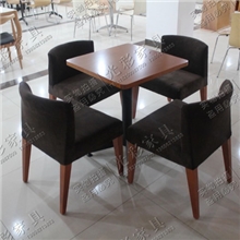 工厂直销咖啡厅餐桌椅_西餐厅桌椅_咖啡桌椅_实木软包椅_餐桌椅