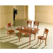 【包邮】厂家直销T202#泰国橡木全实木餐桌1.3m折叠实木餐桌