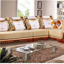 酒店复古仿古简约时尚休闲布艺转角布艺沙发客厅布艺转角沙发