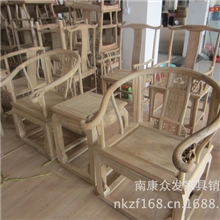 木质实木复古仿古白胚简约简易餐椅实木椅子实木靠背椅子厂家直销