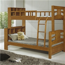 实木双层儿童床海棠木上下子母床高档环保上下铺带储物柜A06