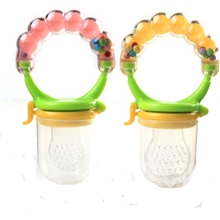 摇铃果乐宝咬咬快乐营养美喂食咬袋4个月宝宝磨牙固齿器辅食玩具