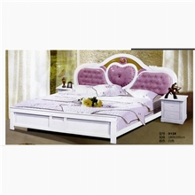 [特价批发560元]白色烤漆1.8米卧室双人床疯抢