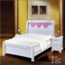 低价批发年底促销新款卧室雕花双人床1.8/1.5米实木烤漆床490元