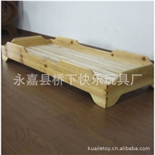供应厂家直销单人木板床儿童豪华双人木头床幼儿园木质床