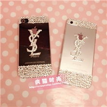 独家圣罗兰iphone5手机壳iphone44s手机壳苹果5手机壳钻壳外壳