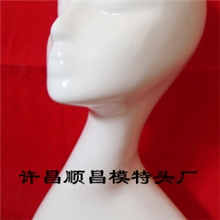 【厂家供应】模特头展示头假发头模玻璃钢模特头